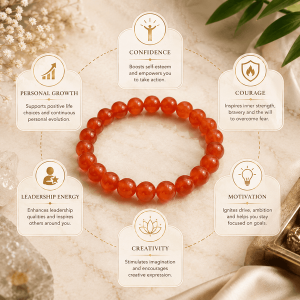 Carnelian Crystal Bracelet