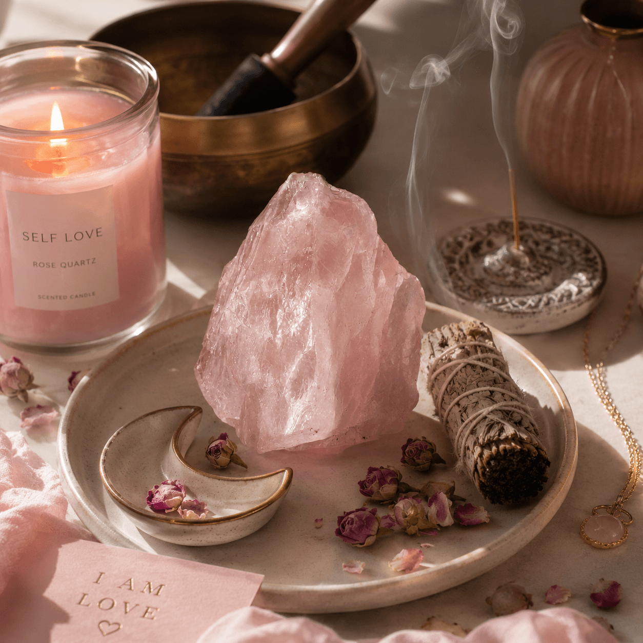 Rose Quartz Raw Stone