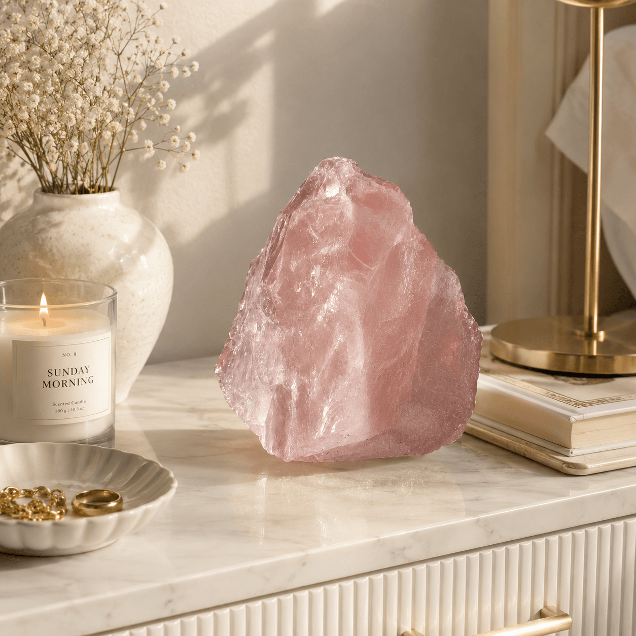 Rose Quartz Raw Stone