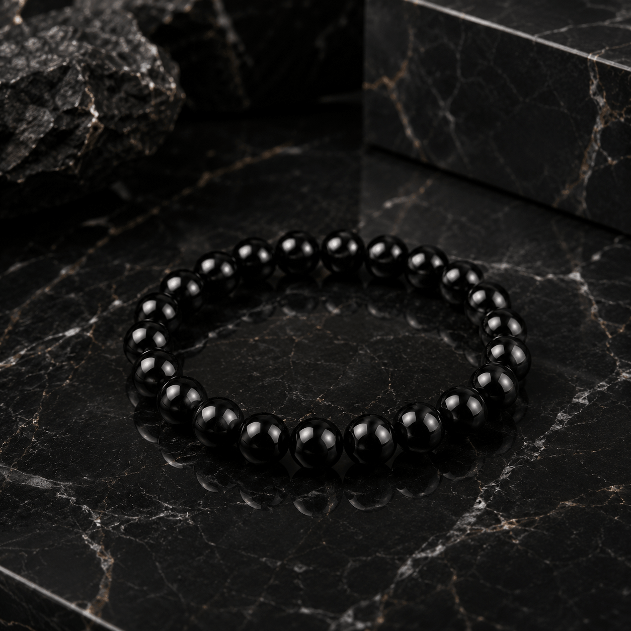 Black Tourmaline Crystal Bracelet