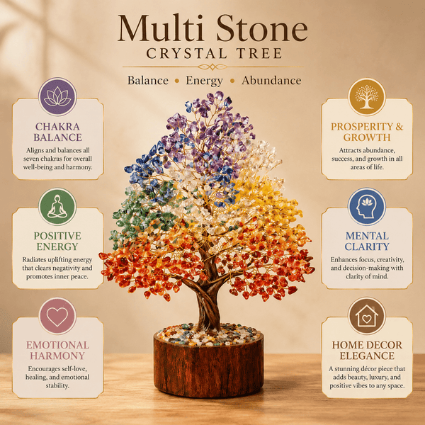 Multi Stone Crystal Tree