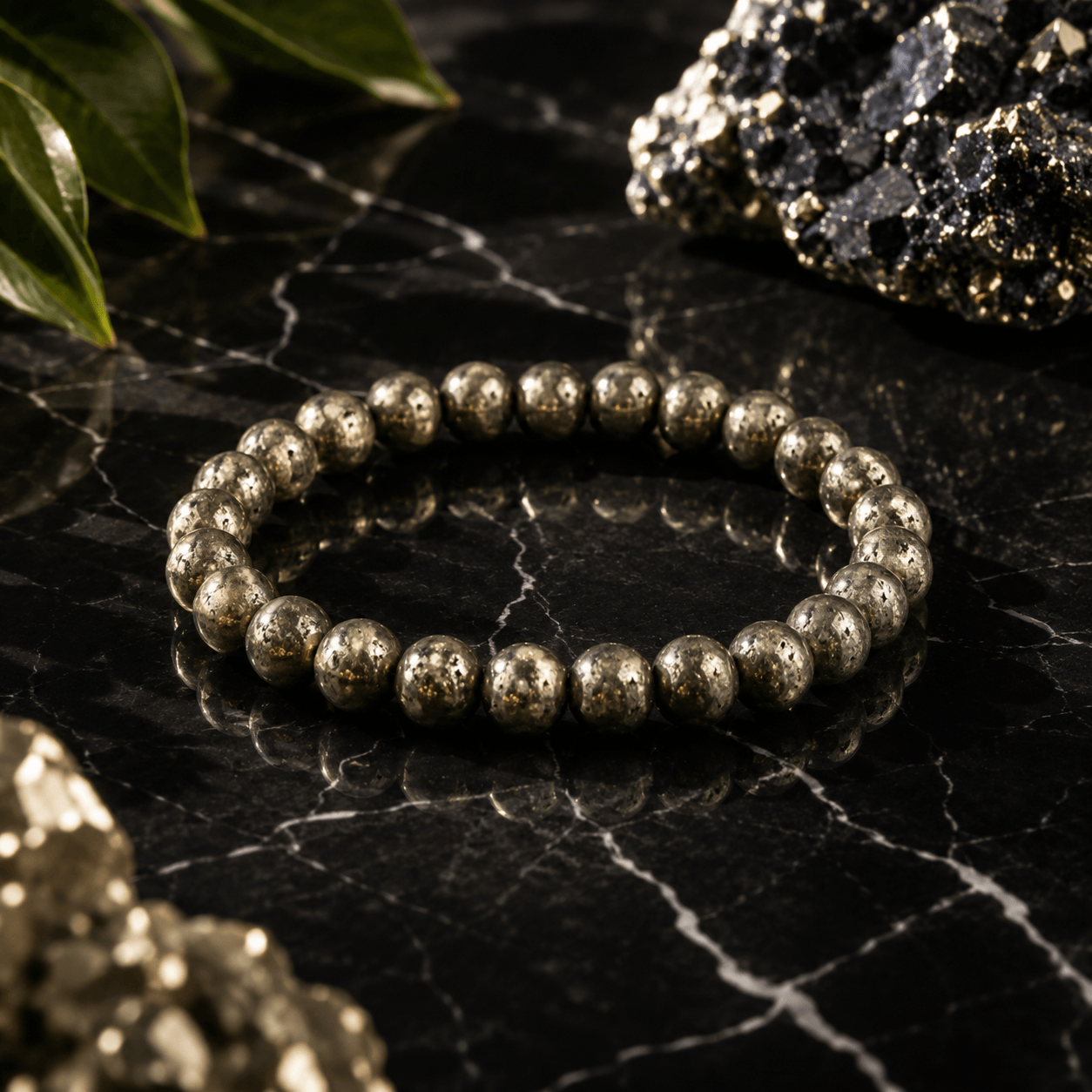 Pyrite Crystal Bracelet
