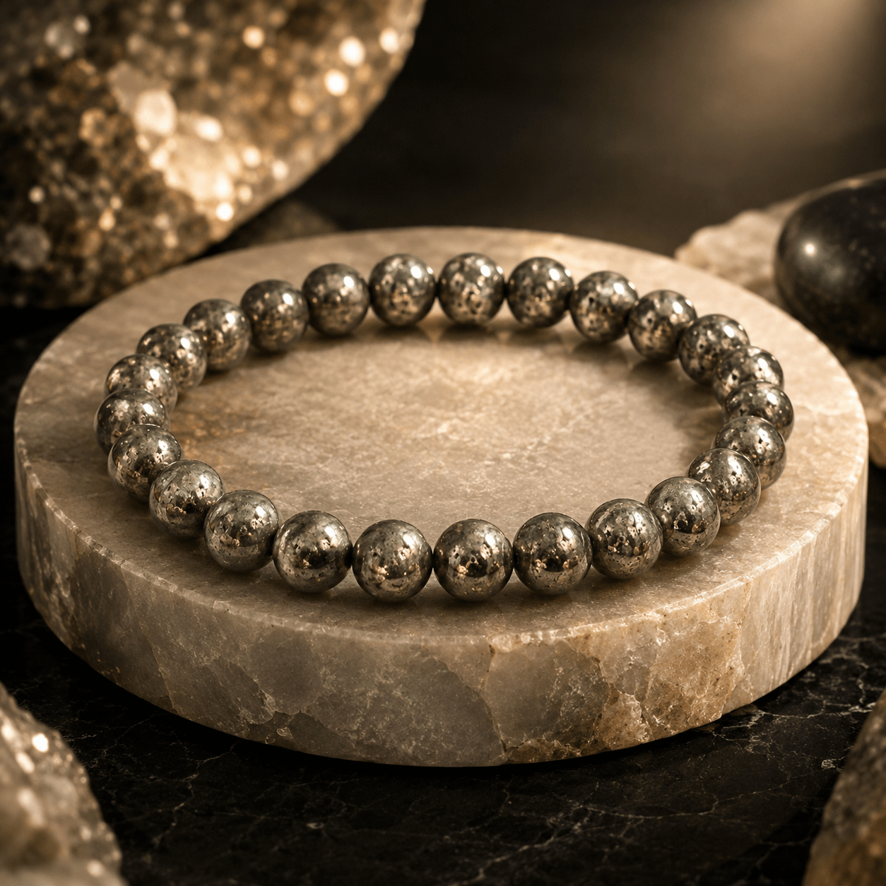 Pyrite Crystal Bracelet
