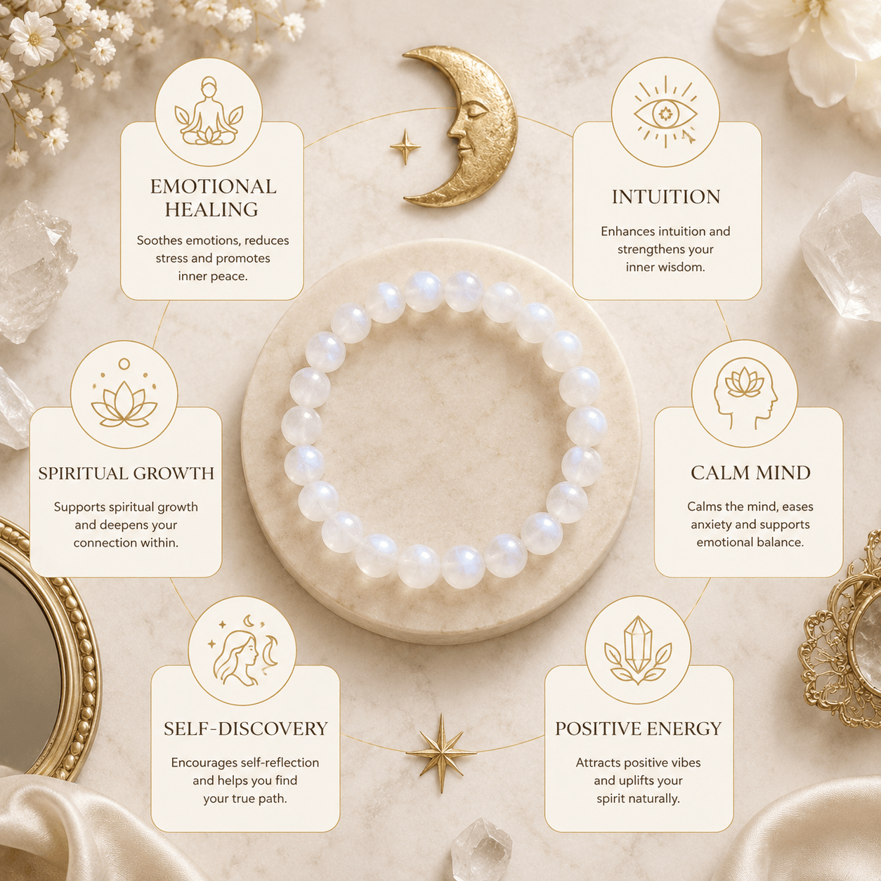 Moonstone Crystal Bracelet